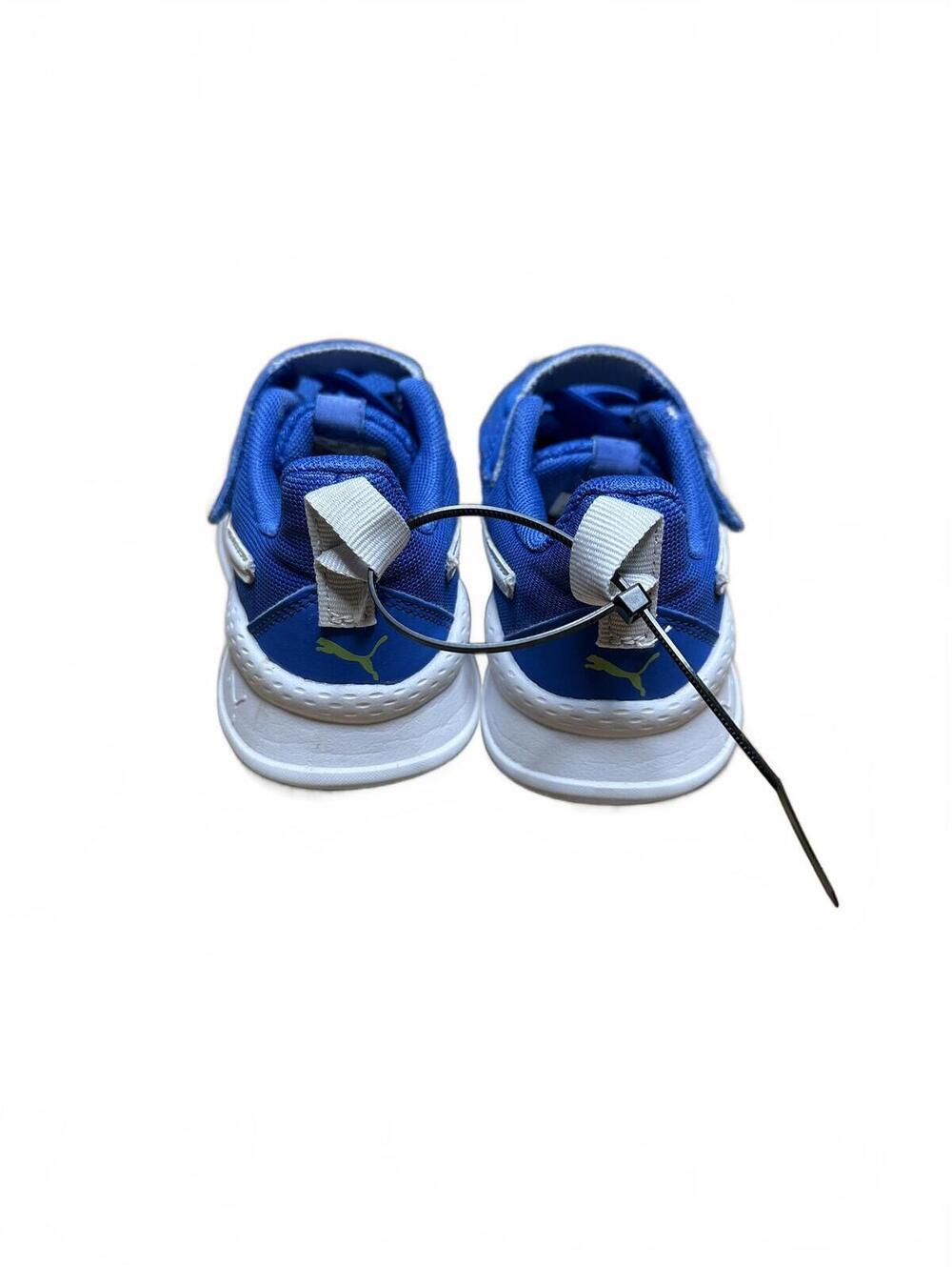 PUMA Blue Mesh Hook-and-Loop Athletic Sneakers - Picture 4 of 9